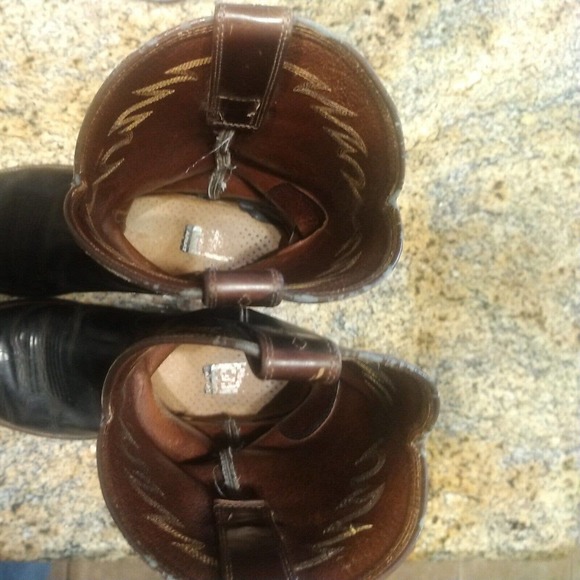 Ariat Black Deertan Legend Men's Leather Western Cowboy Boots Size 10 D - Picture 11 of 12